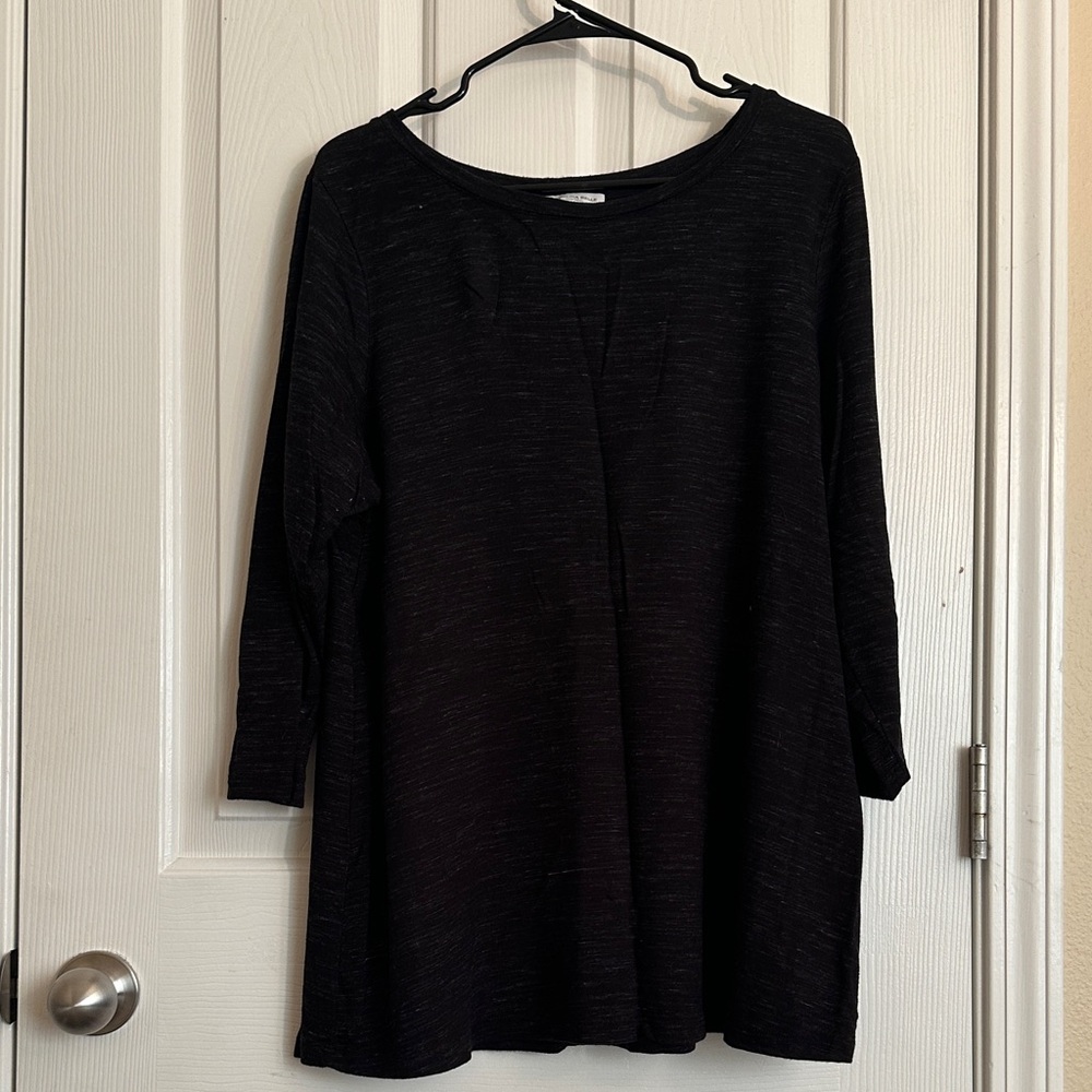 Carolina Belle Classic Black Long Sleeve Top